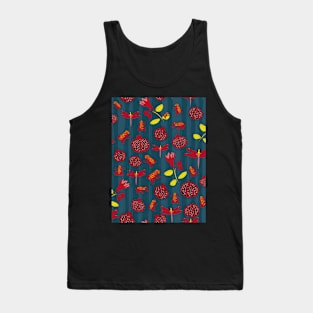 Pomegranates, frogs and dragonflies Tank Top